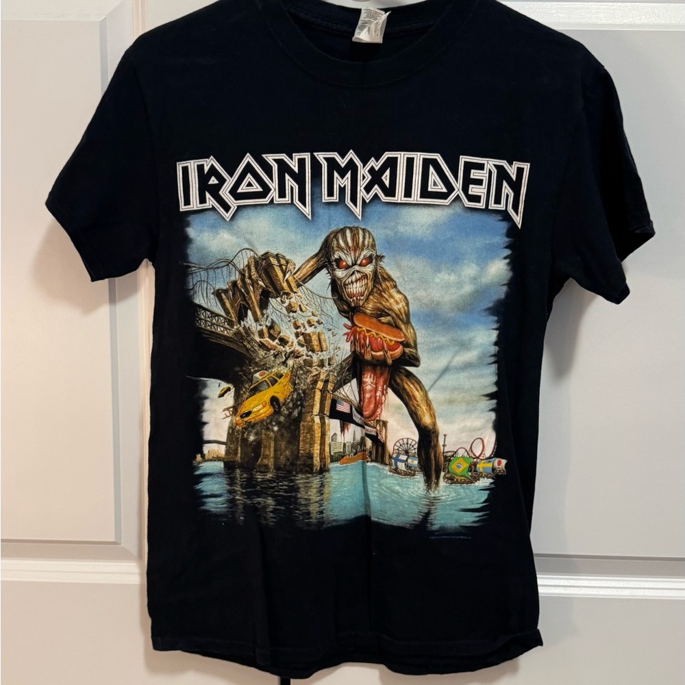 Iron Maiden 2017 Book of Souls world tour Brooklyn date shirt